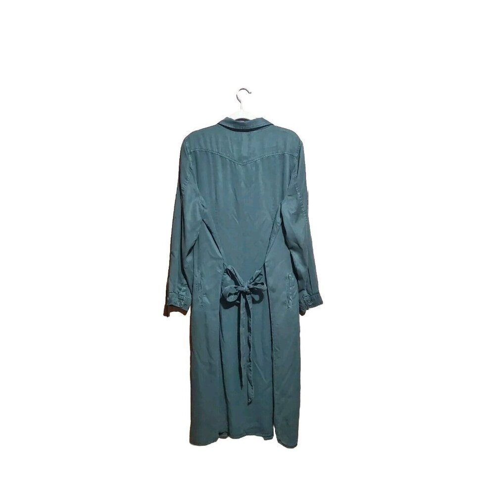 Coldwater Creek Womens Plus Shirt Dress Sz 1X Long Sleeve Button Down Modest NWT - Picture 2 of 5